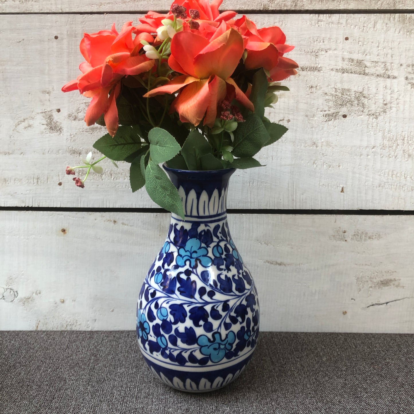 Light Serina Blue Flower Vase