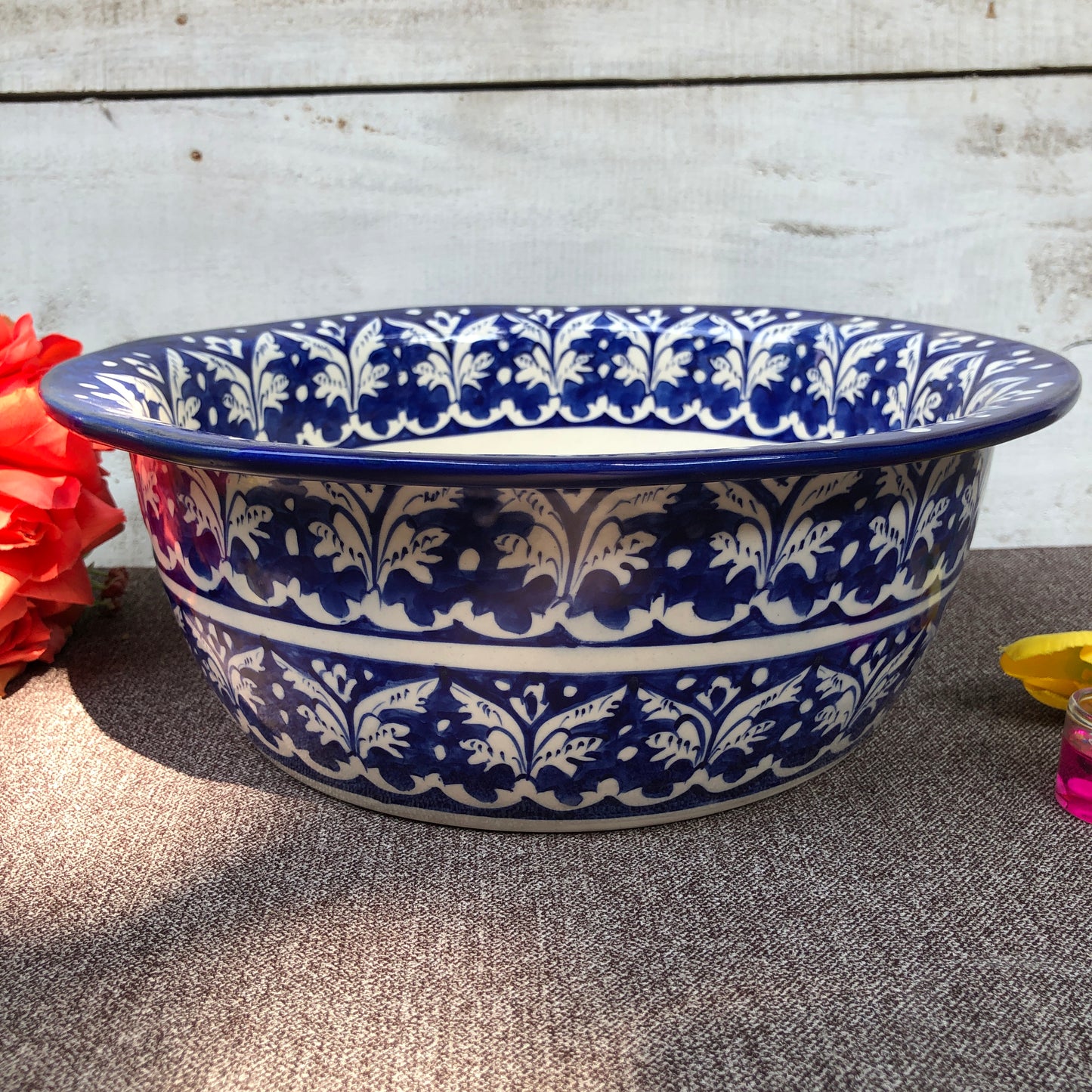 Blue Felicity Large Deep Bowl