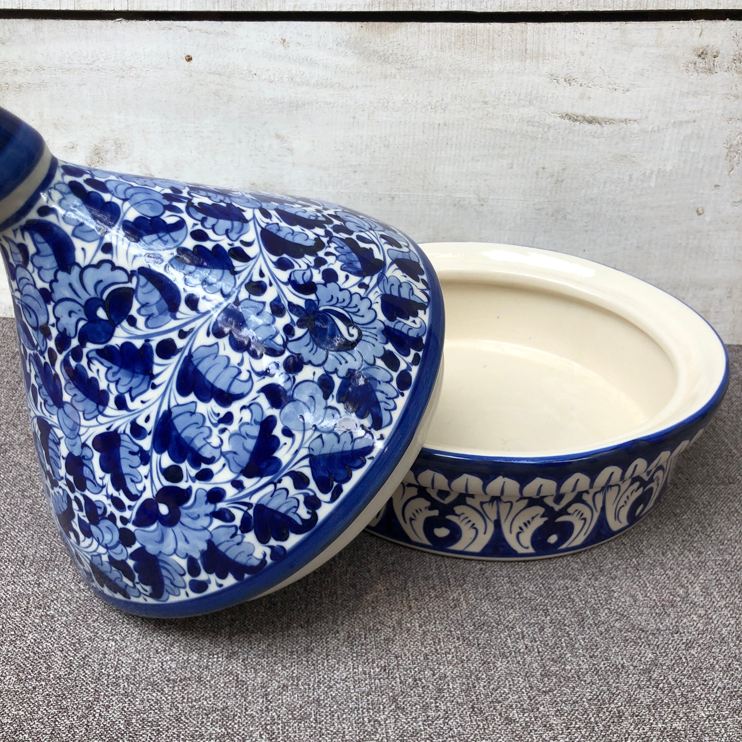 Blue Pattern Excel Bowl with Cap