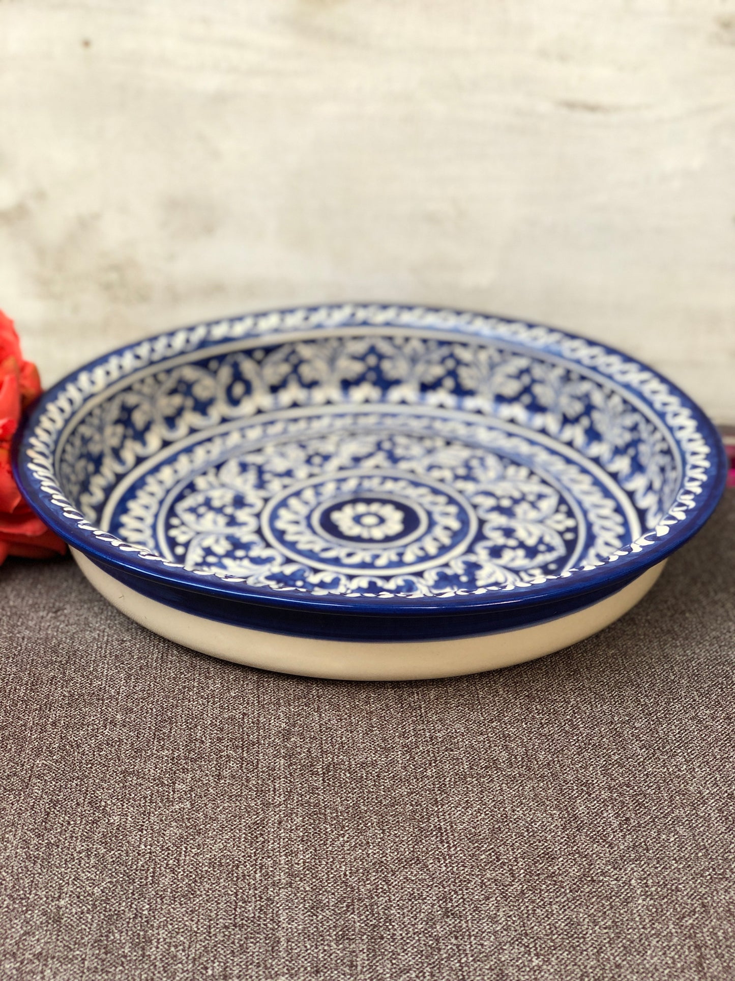 Blue Felicity Medium Fruit Bowl