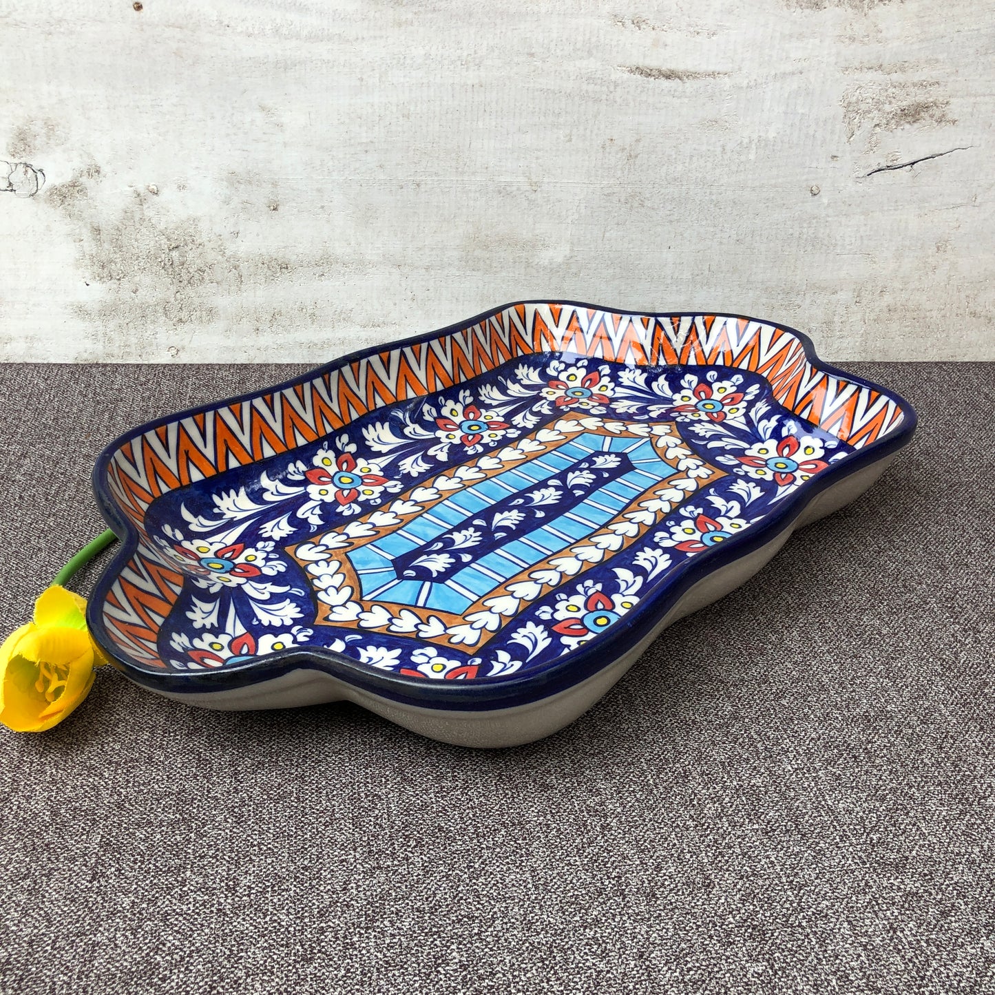 Kashmir Multi Medium Rectangle Dish