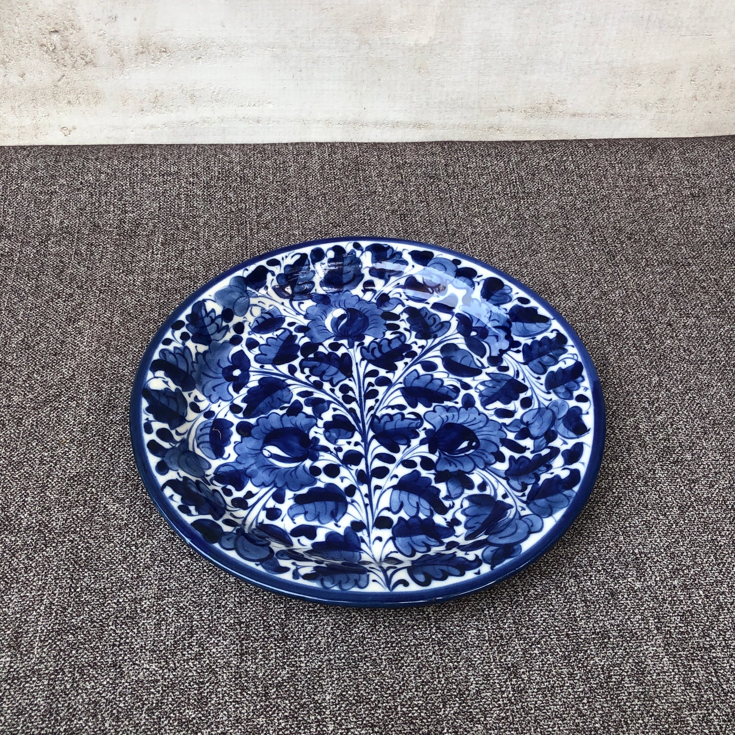 Blue Pattern Quarter Plate