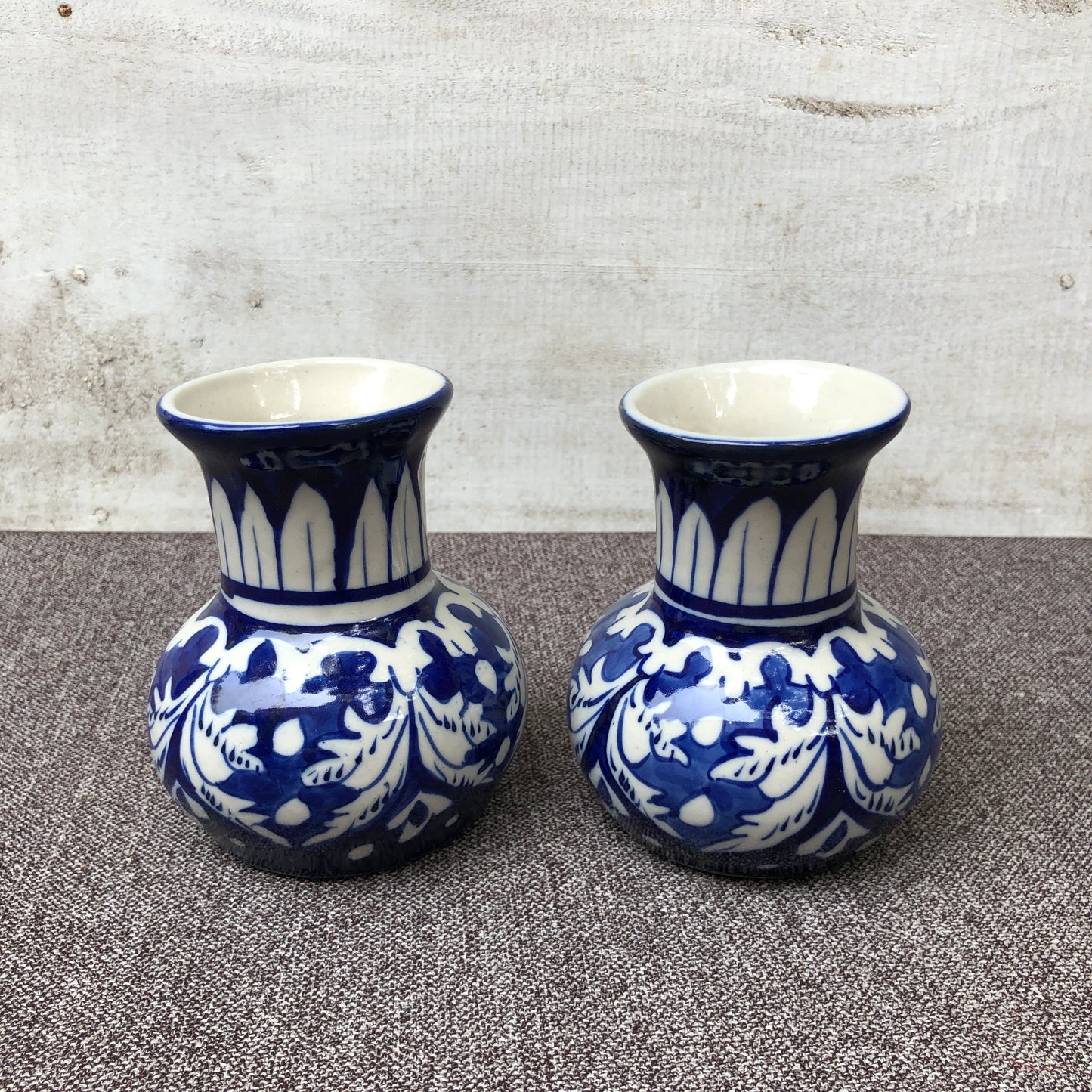 Blue Felicity Tinny Vase - Set of 2
