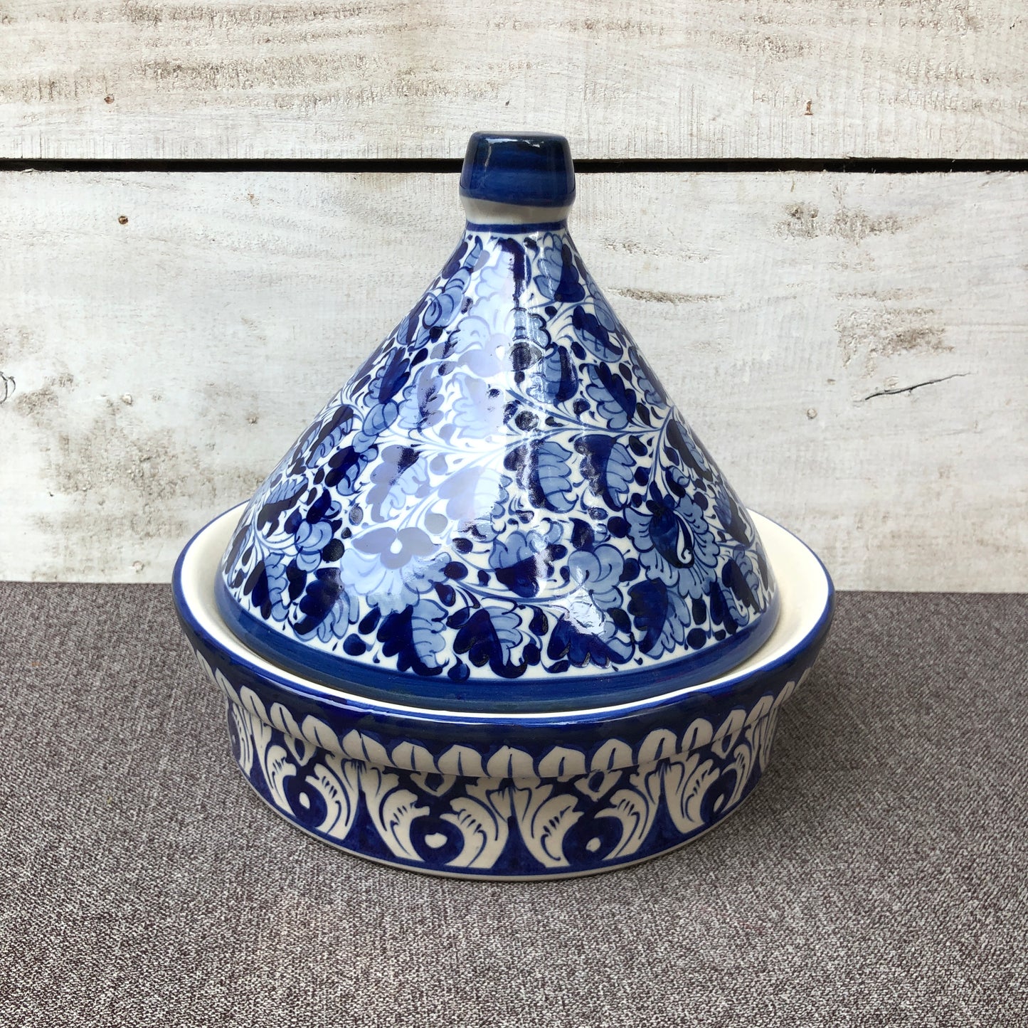 Blue Pattern Excel Bowl with Cap