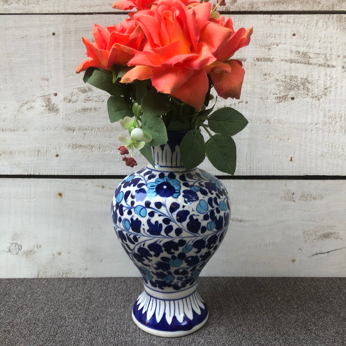 Light Serina Blue Large Surahi Vase