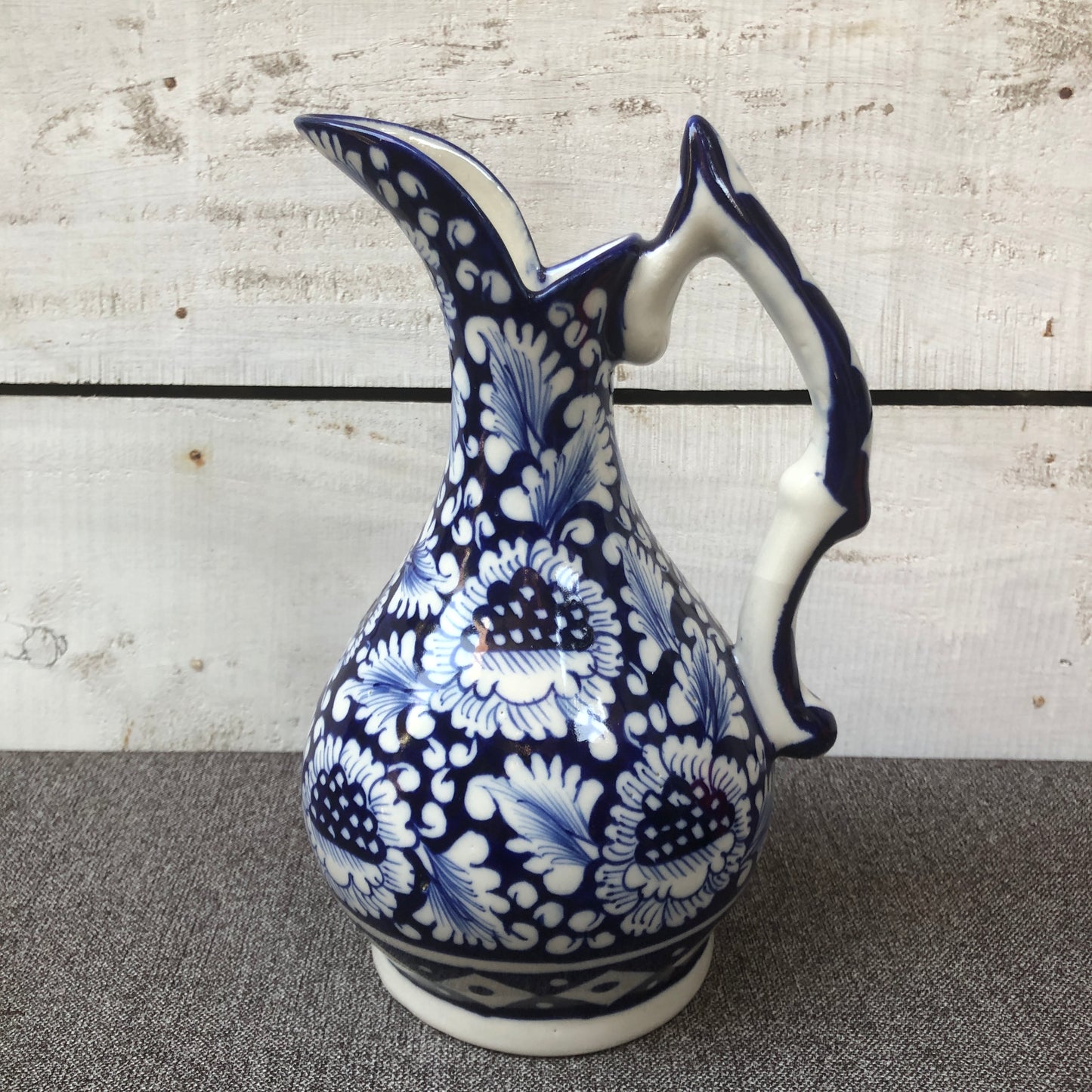 Blue Flower Jug/Surahi Vase
