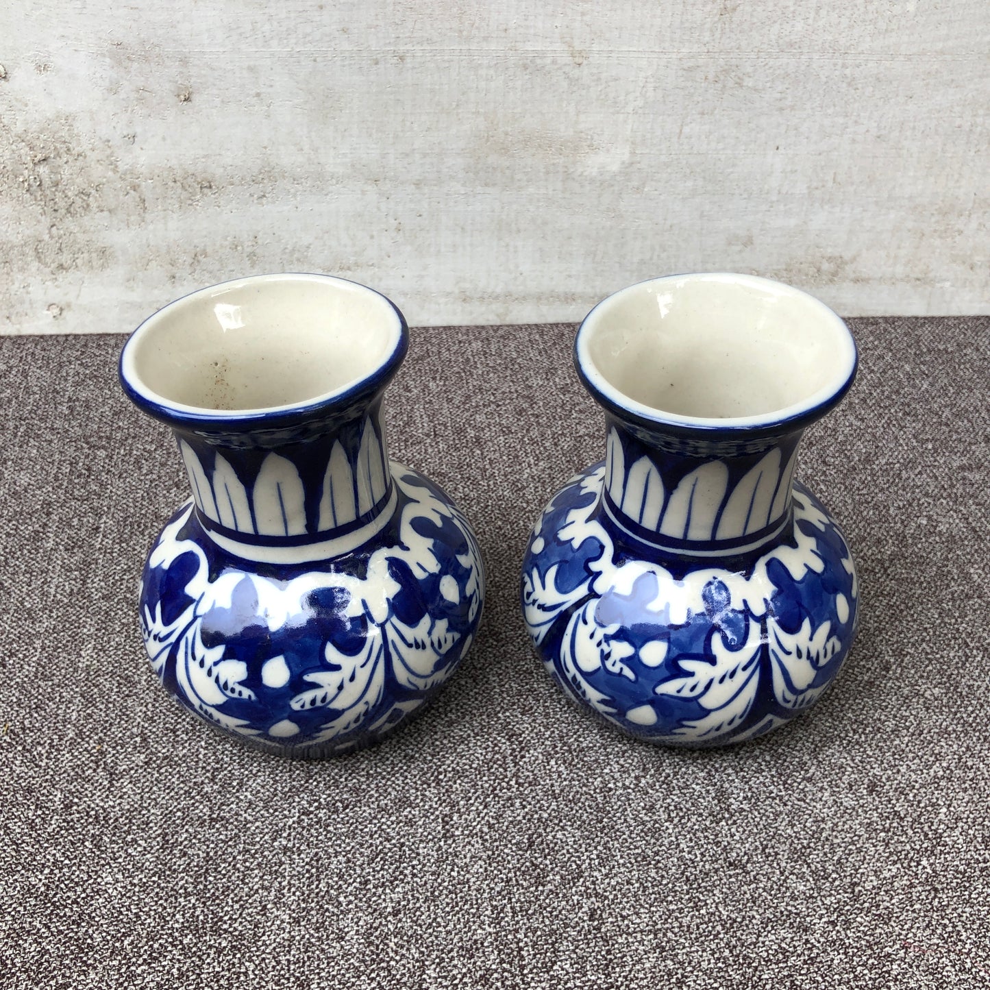 Blue Felicity Tinny Vase - Set of 2