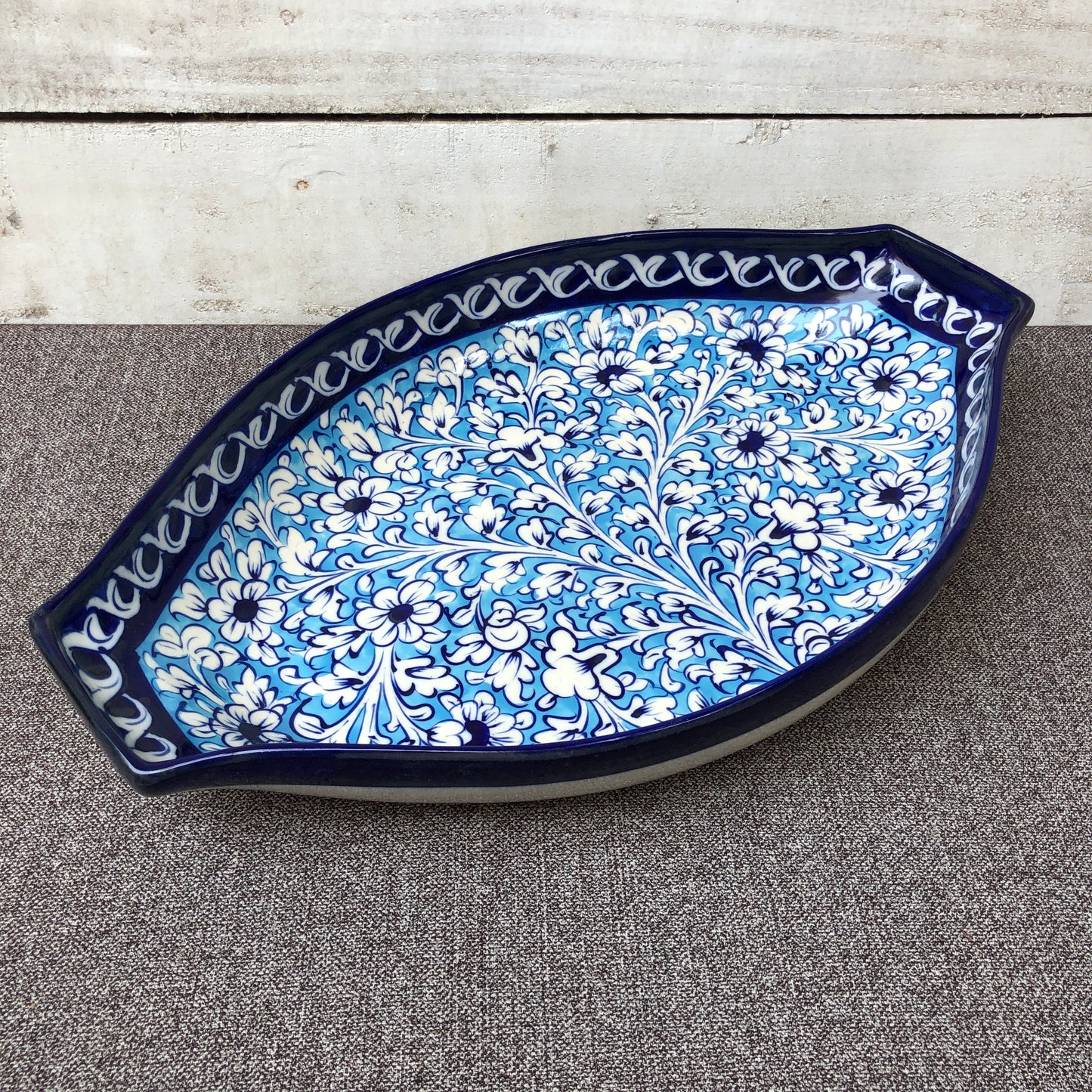 Breeze Blue Oval Dish