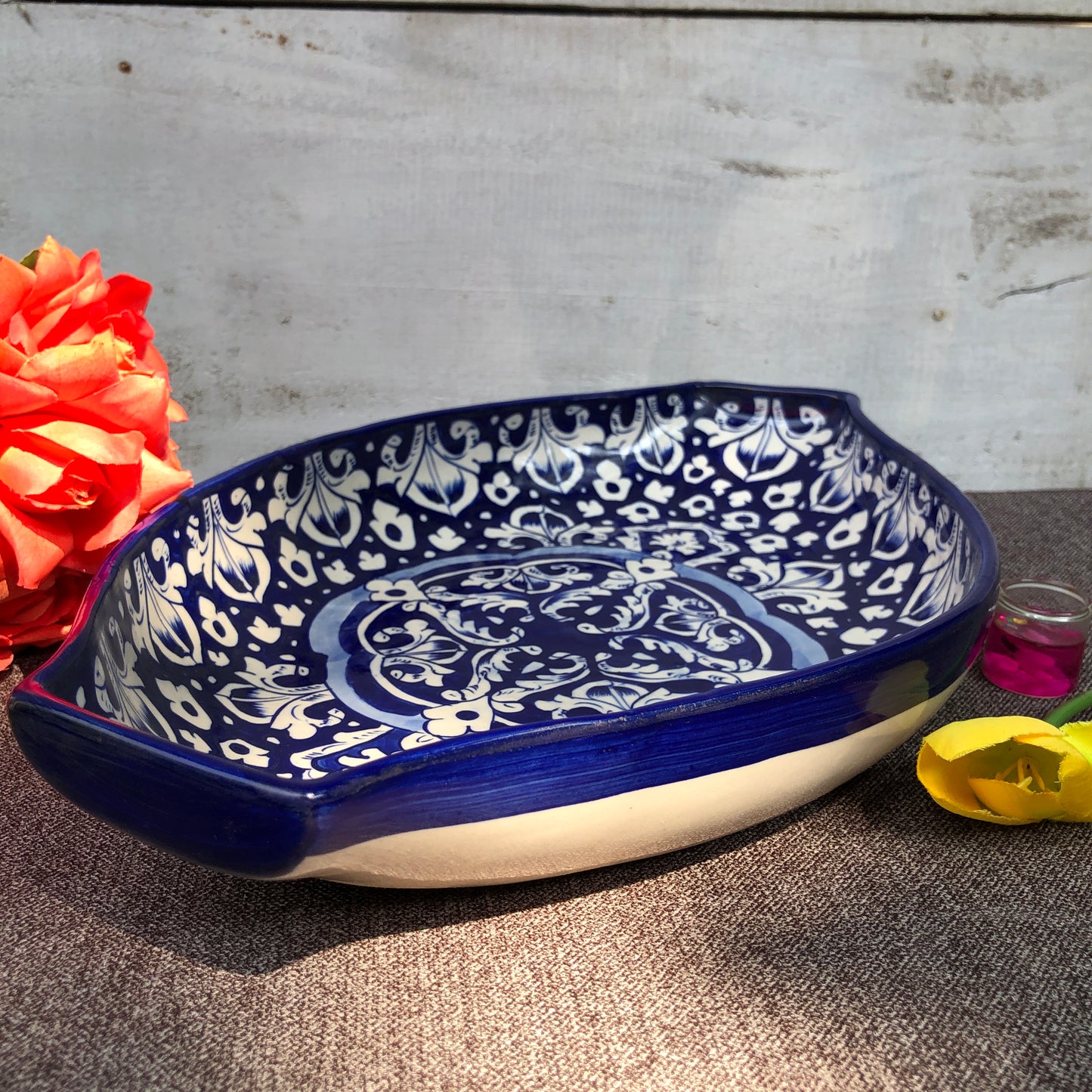 Blue Celico New Oval Dish
