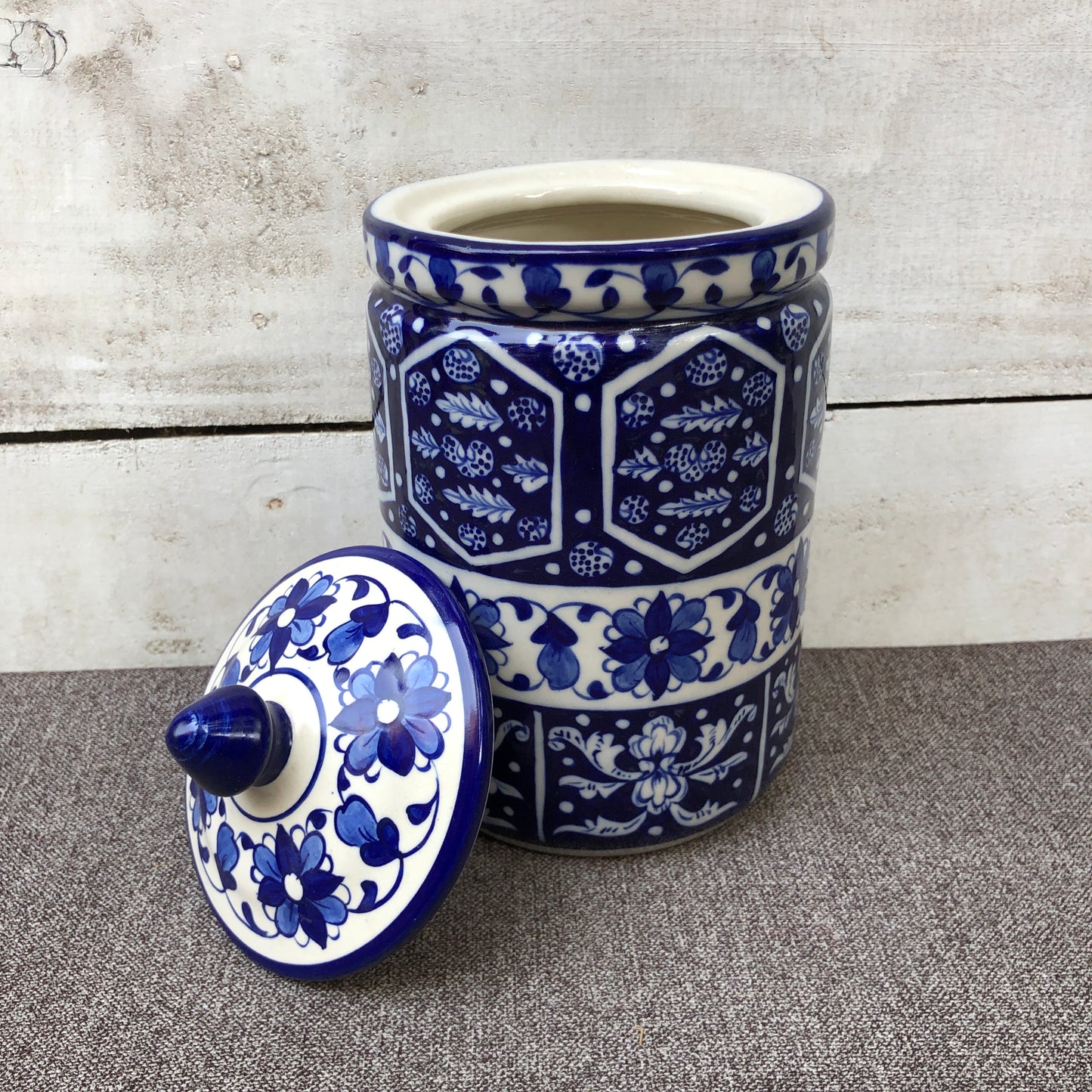 Ocean Blue Large Jar