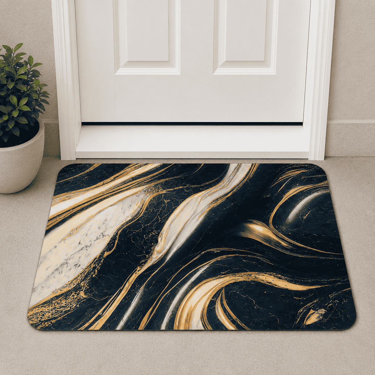 Abstract Design Door Mat