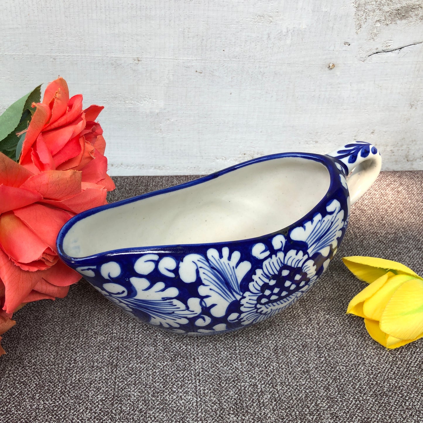 Blue Flower Raita Dish
