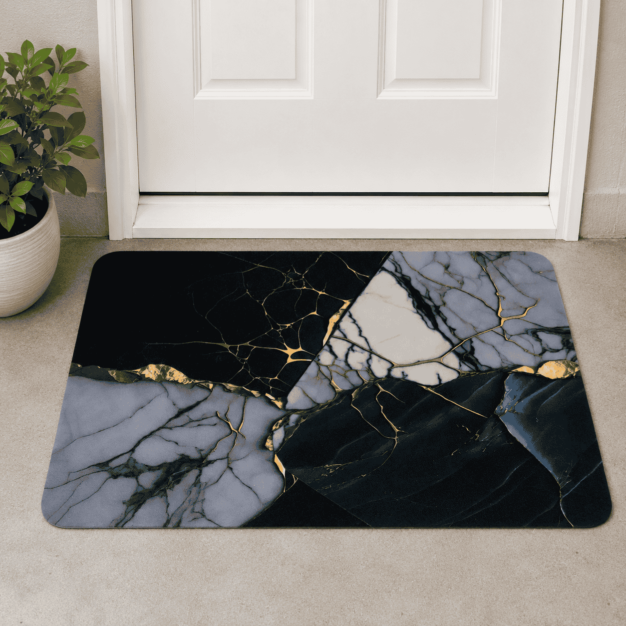 Elegant Scroll Door Mat
