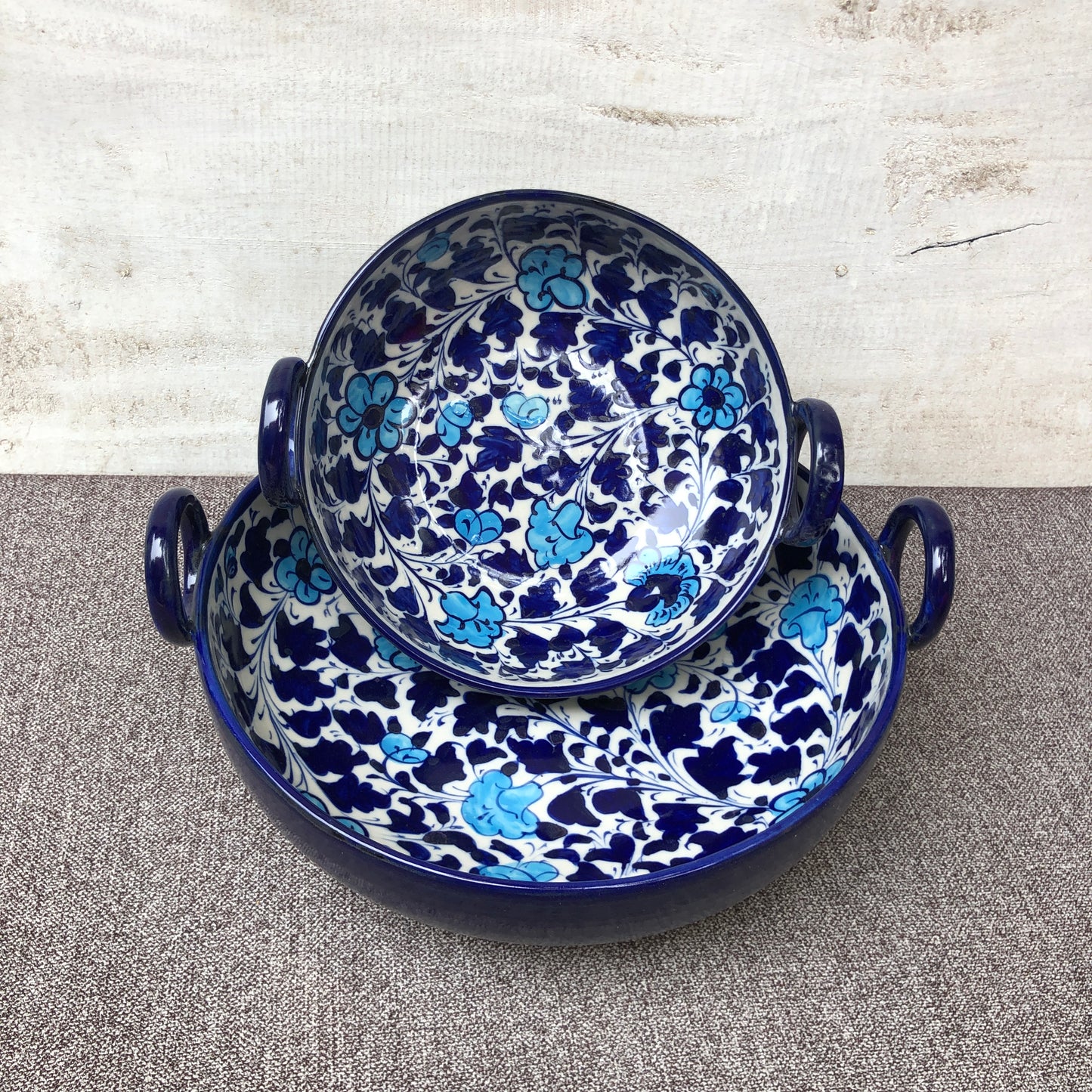 Light Serina Blue Karahi - Set of 2