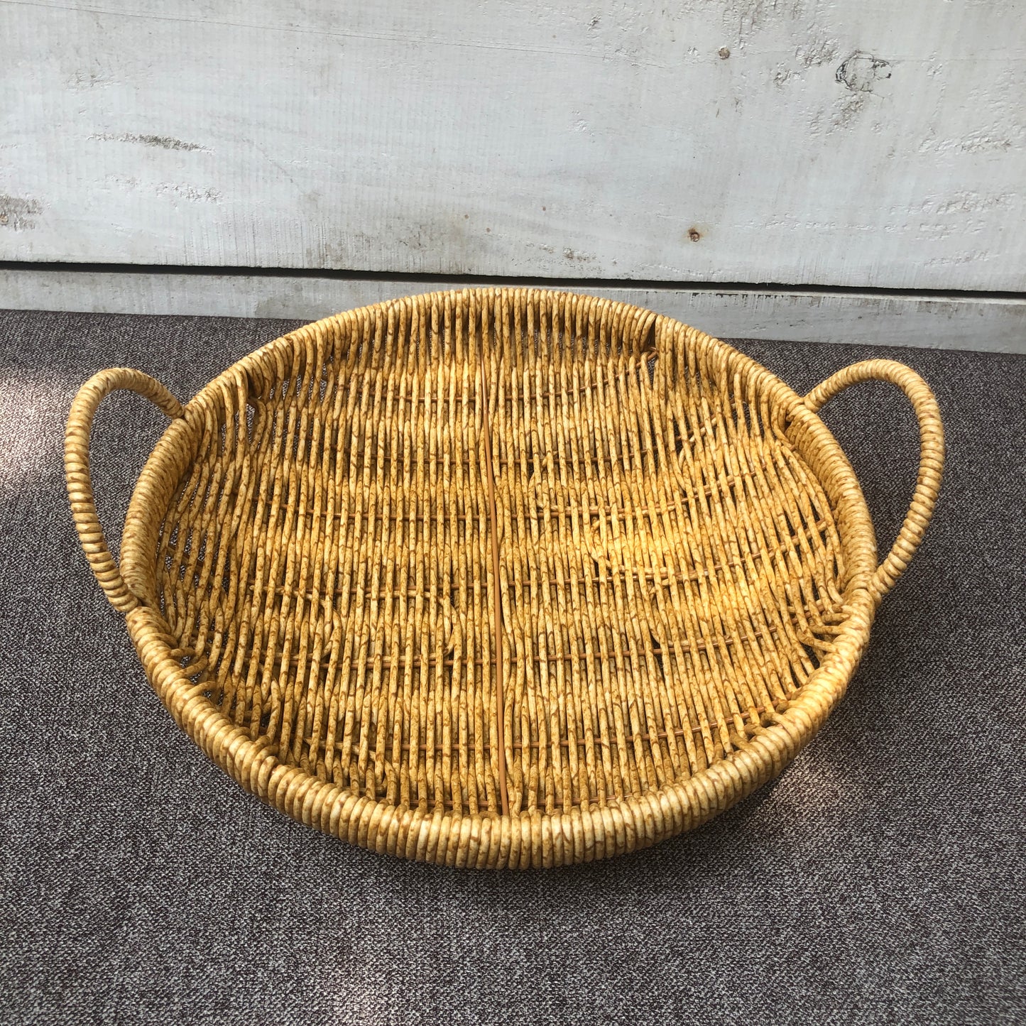 Round Rattan Serving Basket