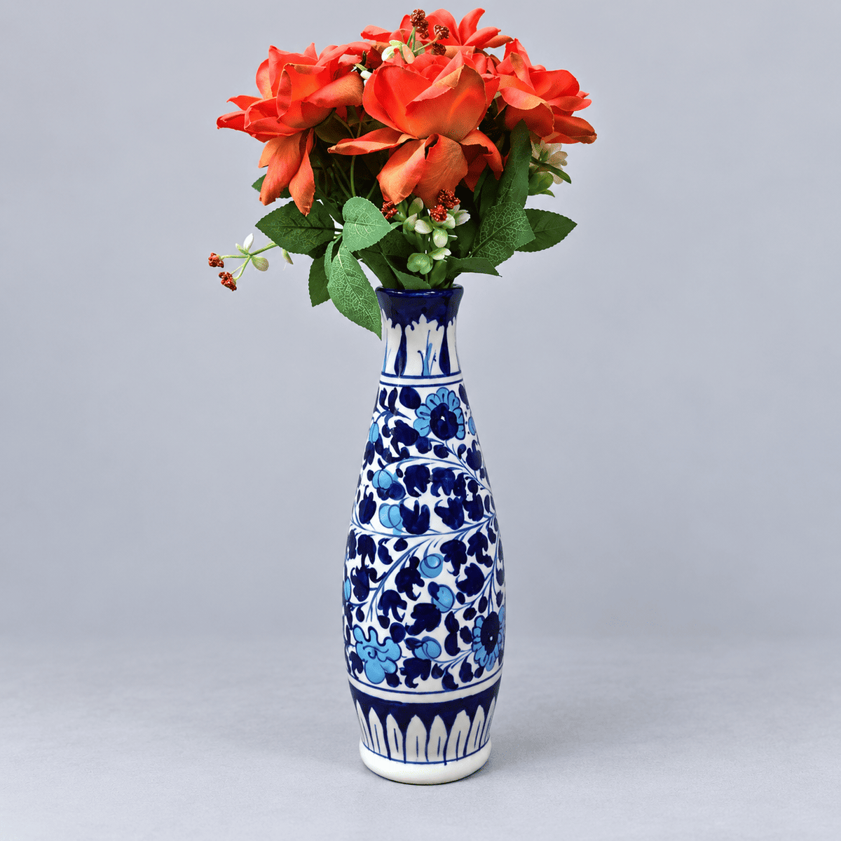 Light Serina Blue Long vase