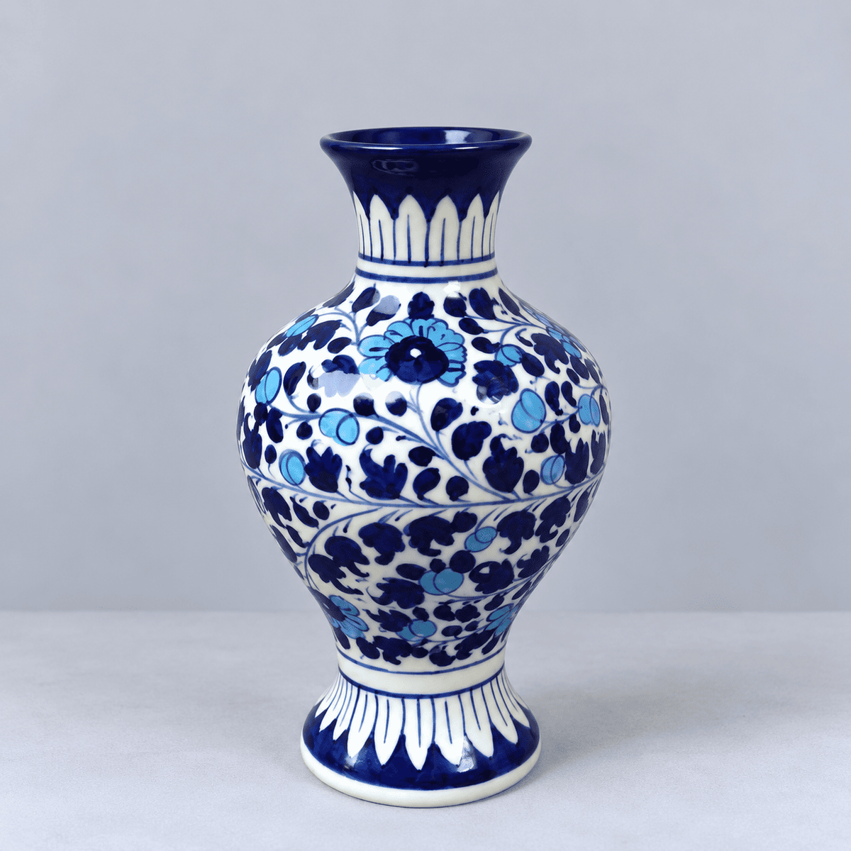 Light Serina Blue Large Surahi Vase