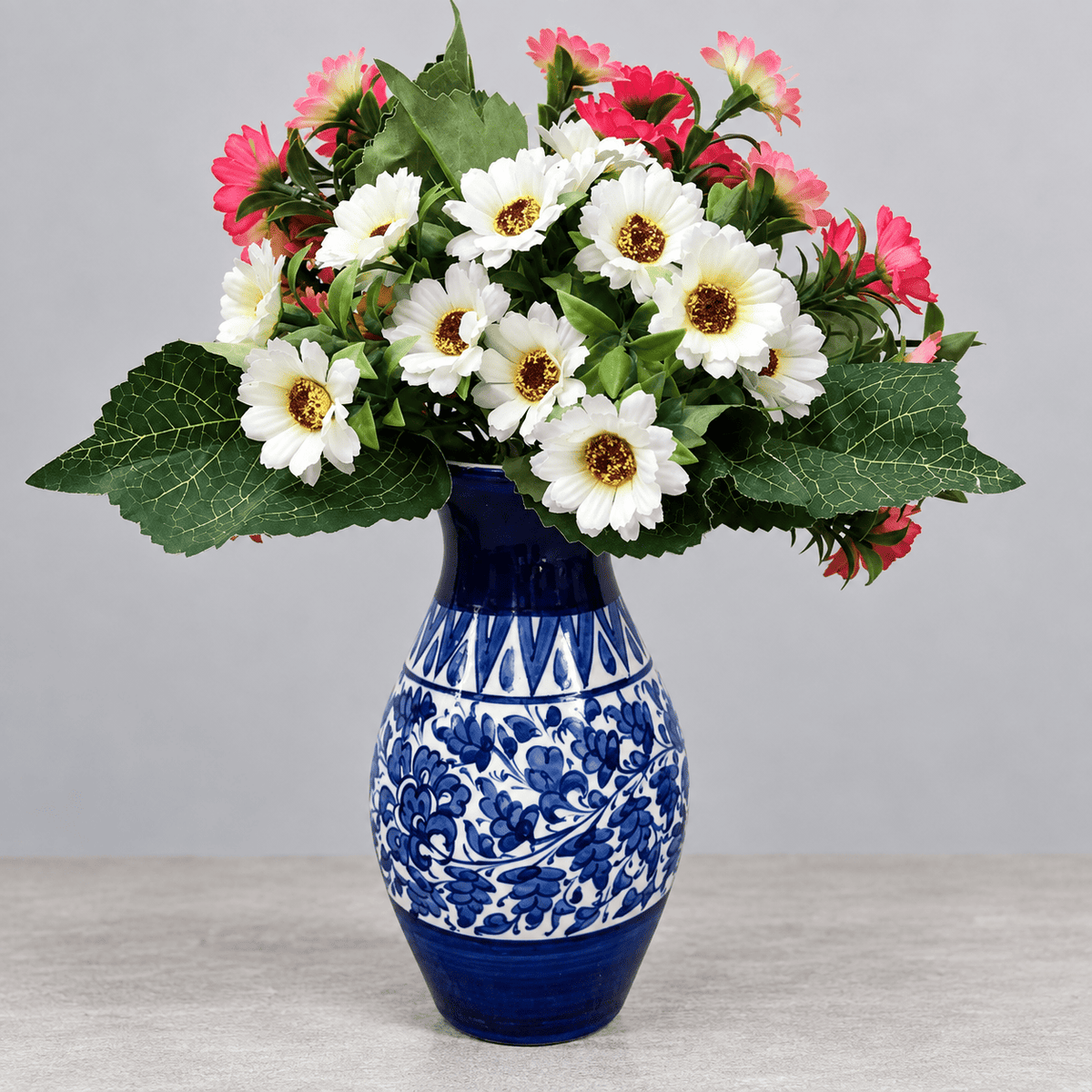 Serina Blue Flower Vase
