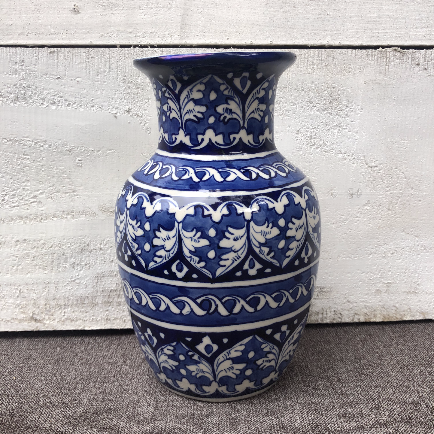 Blue Felicity Large Bottle Hanging Planter