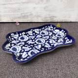 Blue Flower Small Rectangle Dish