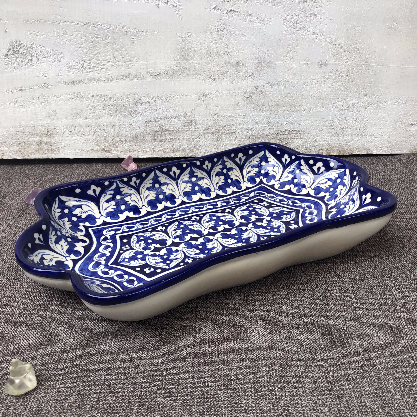 Blue Felicity Med Rectangle Dish