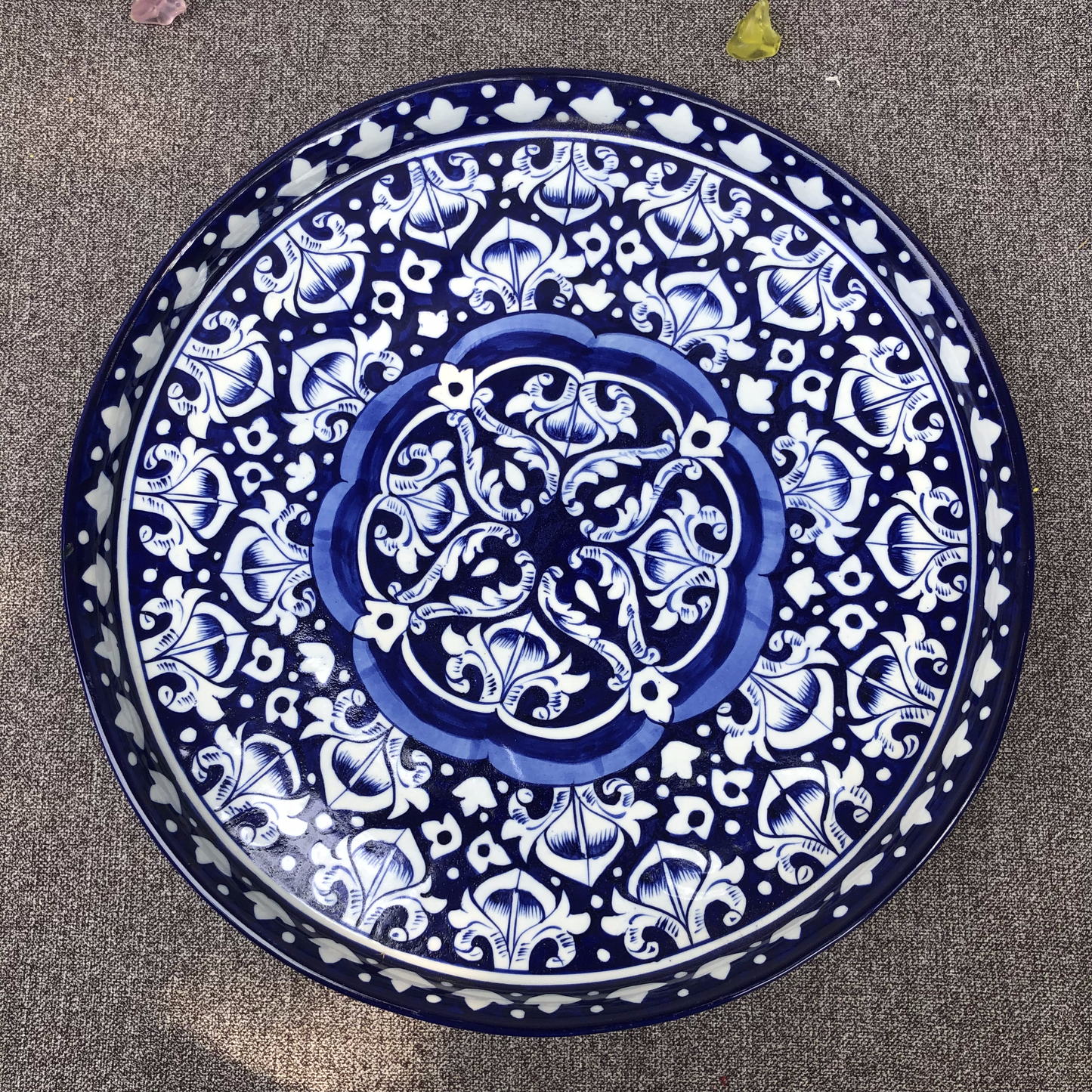 Blue Celico Deep Round Platter