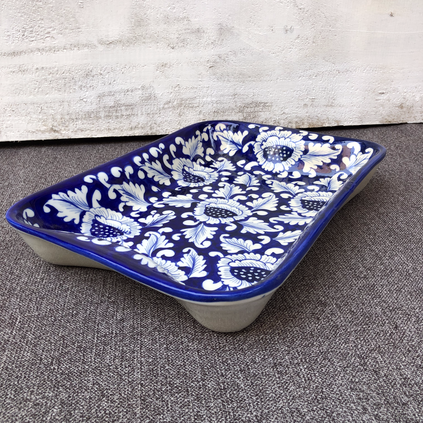 Blue Flower Large Serving Dish