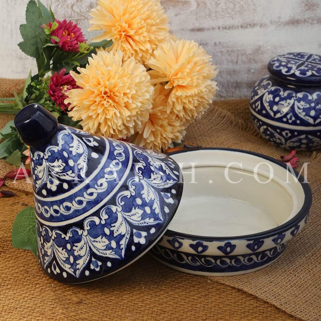 Ceramics Blue Felicity Bowl with Cap