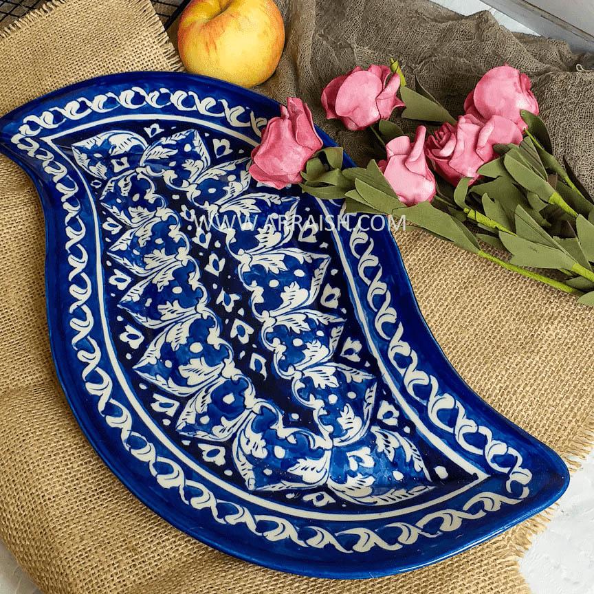 Ceramics Blue Felicity Leaf Dish