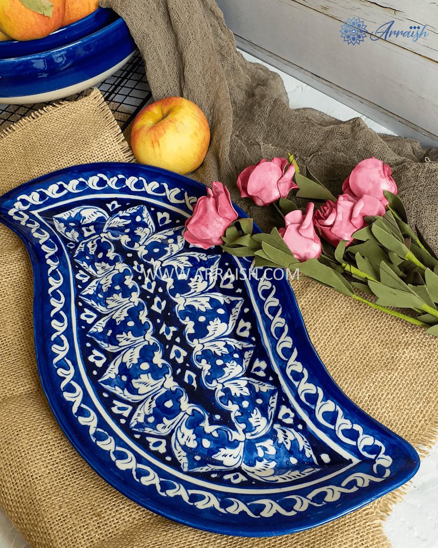 Ceramics Blue Felicity Leaf Dish