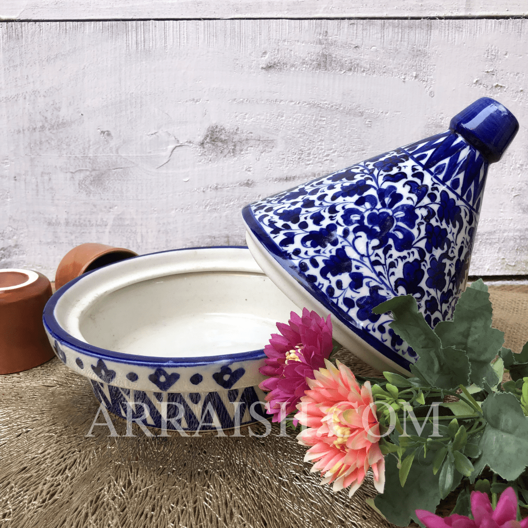 Ceramics Serina Blue Bowl with Cap