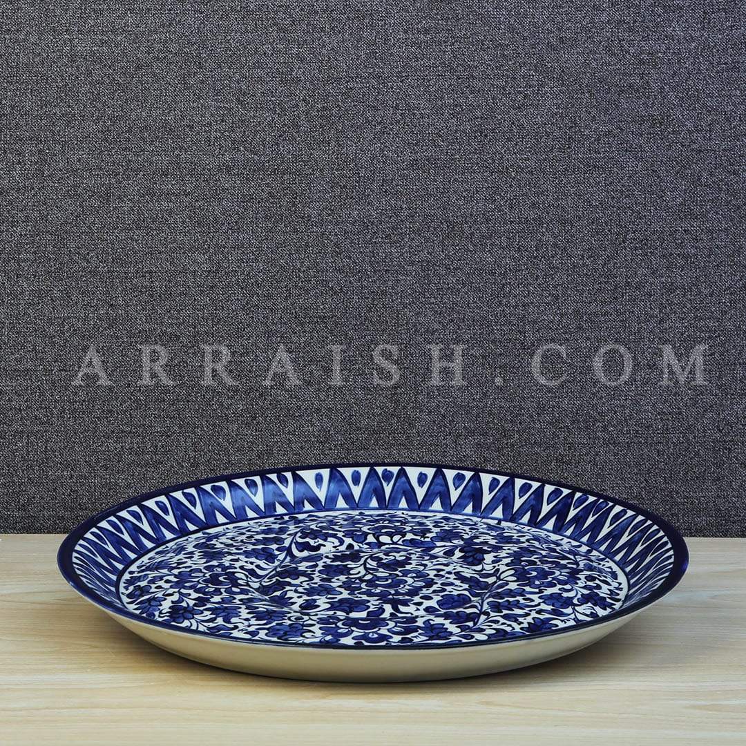 Plates & Platters Serina Blue Round Platter