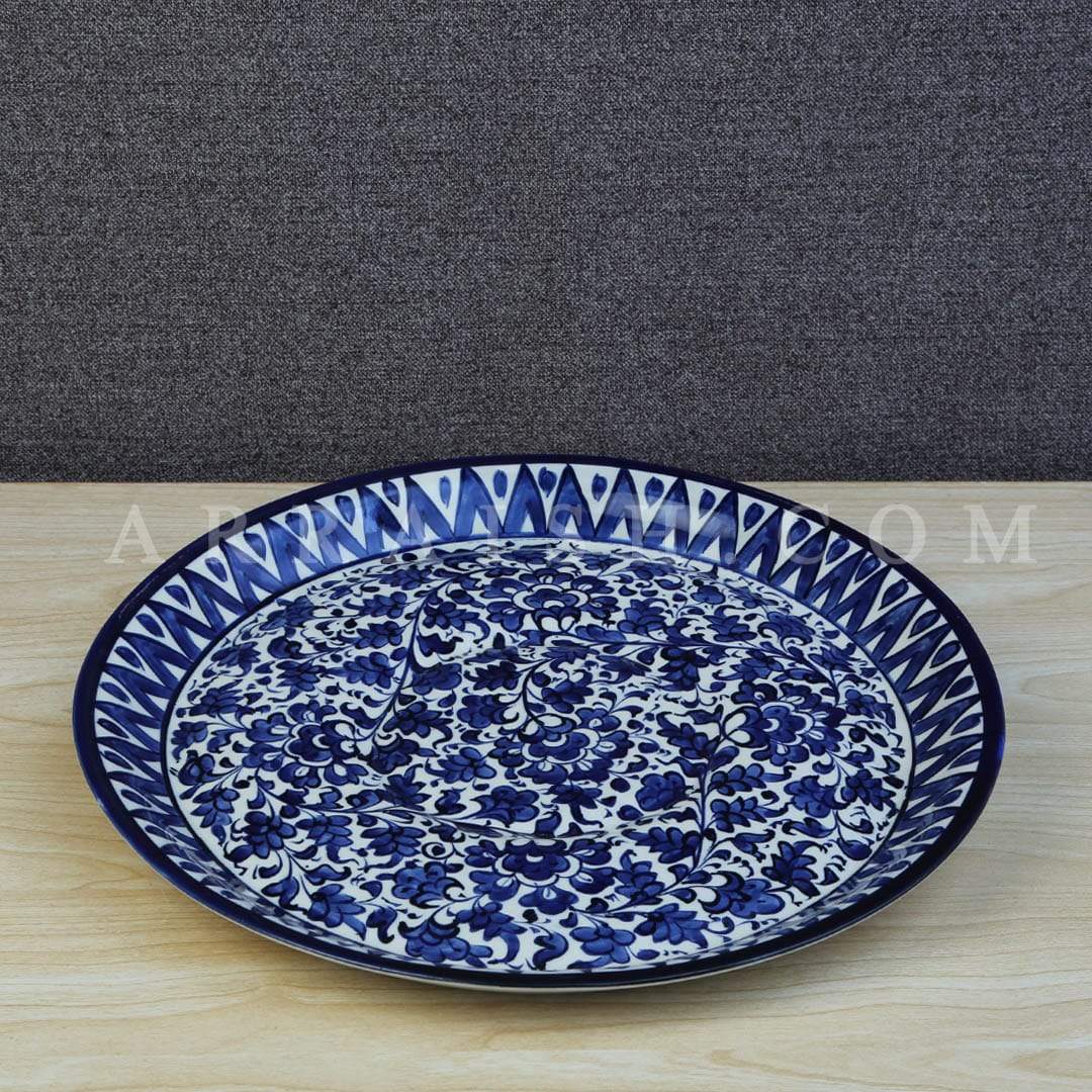 Plates & Platters Serina Blue Round Platter