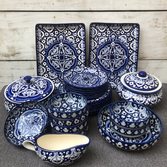 Blue Celico Dinner Set - 6 Persons Serving