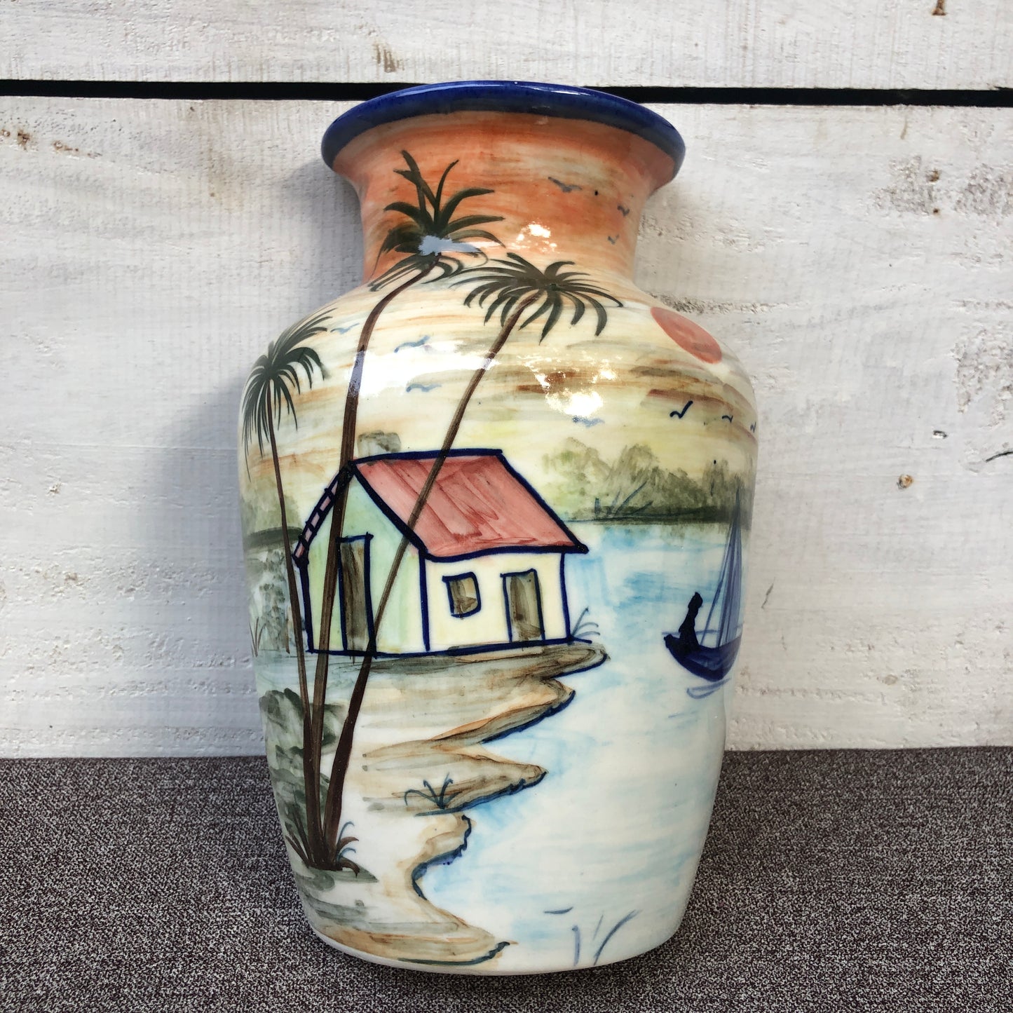 House Pattern Bottle Hanging Planter I