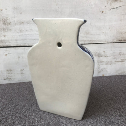 Blue Celico Large Bottle Hanging Planter