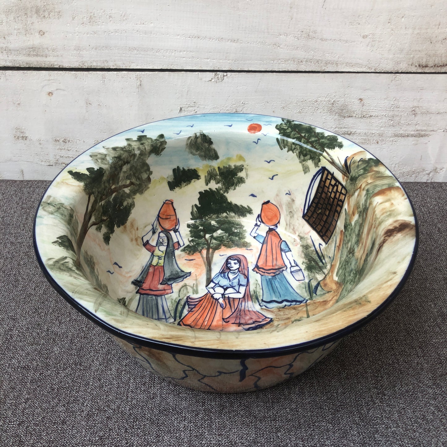 Women Art Deep Bowl
