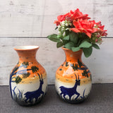 Deer Med Vase-Set of 2