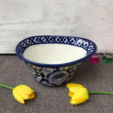 Blue Flower New Cap Bowl