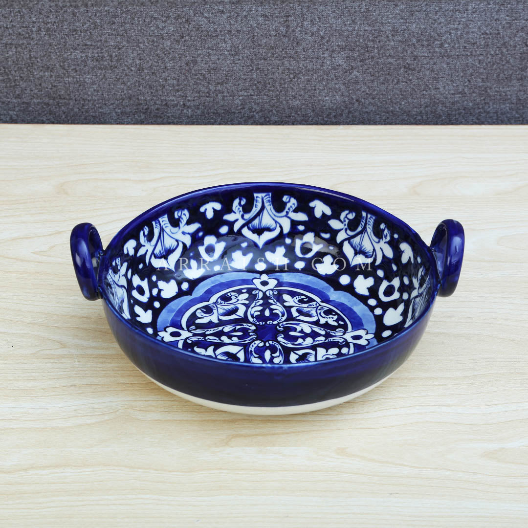Blue Celico Ceramic Karahi - Set of 2