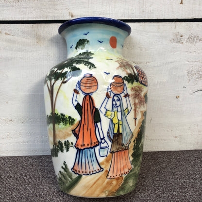 Women Art Bottle Hanging Planter
