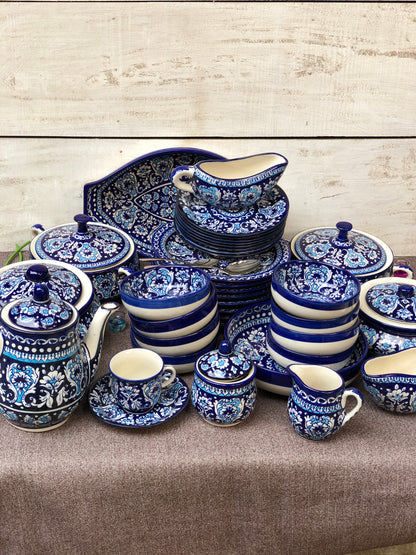 Antique Design Dinner Set - 8 Persons Serving With Tea Set