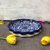 Blue Celico Round Dish Medium