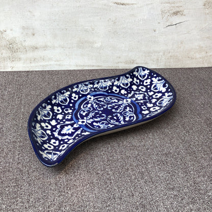 Blue Celico Leaf Dish