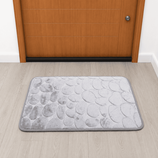 Grey Pebble Soft Fur Mat