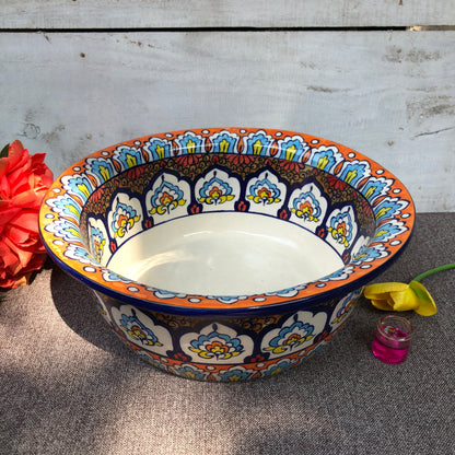 Brown Large Deep Bowl