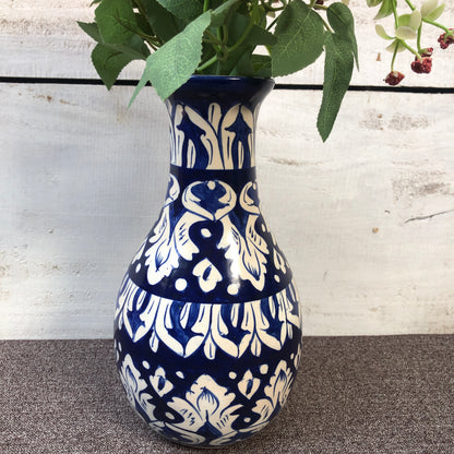 Blue Heart Vase