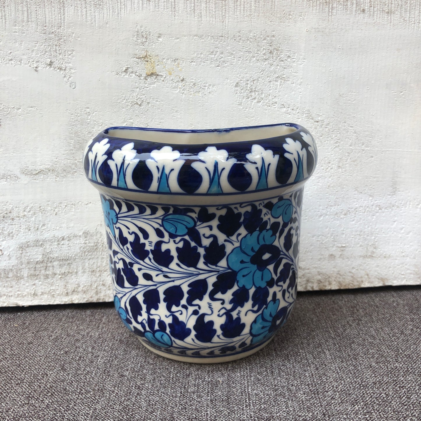 Light Serina Blue Hanging Planter