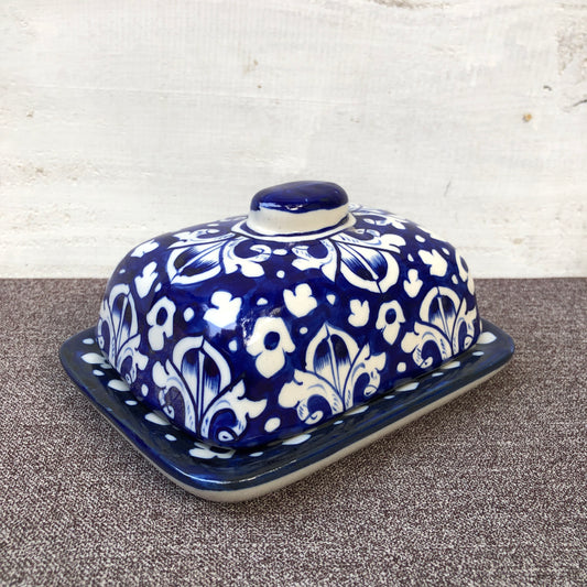 Blue Celico Butter Dish