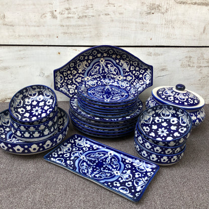 Blue Celico Dinner Set - 6 Persons Serving